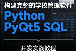 构建完整的学校管理软件 Python PyQt5 SQL