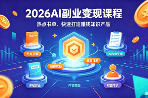 2026AI副业变现课程:热点书单、快速打造赚钱知识产品